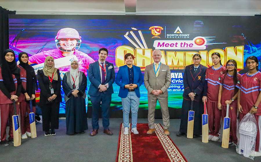 A Champion's Inspiring Visit – Ms. Chaya Mughal, National Cricketer, UAE.